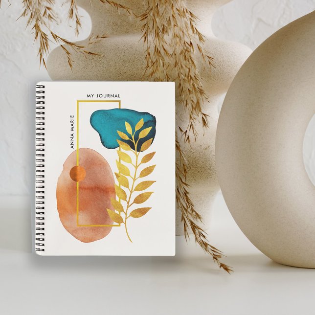 Abstract Geometric Mid-Century Modern Minimalist Notebook (Creator Uploaded)