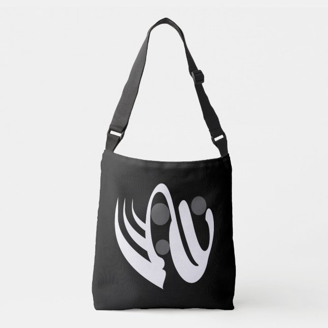 abstract geometric modern art crossbody bag (Front)