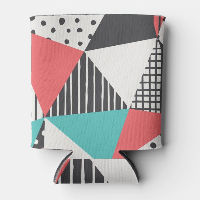 Abstract geometric: modern pattern design. can cooler (Front)