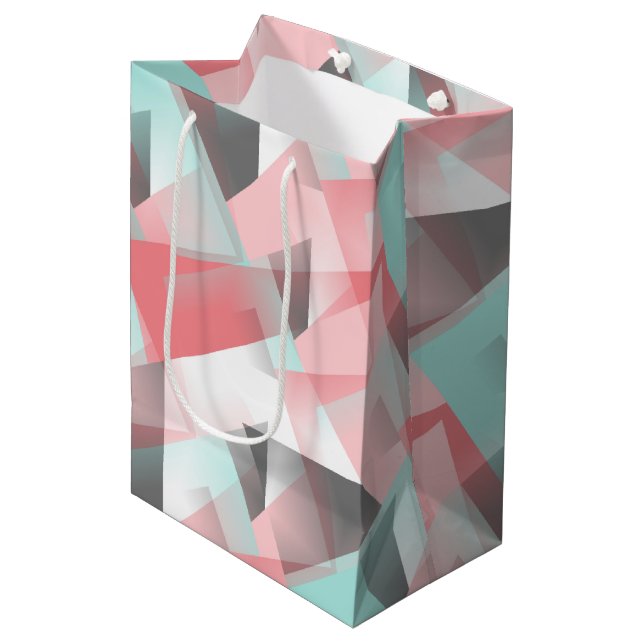Abstract Geometric Modern Pattern Gift Bag (Front Angled)