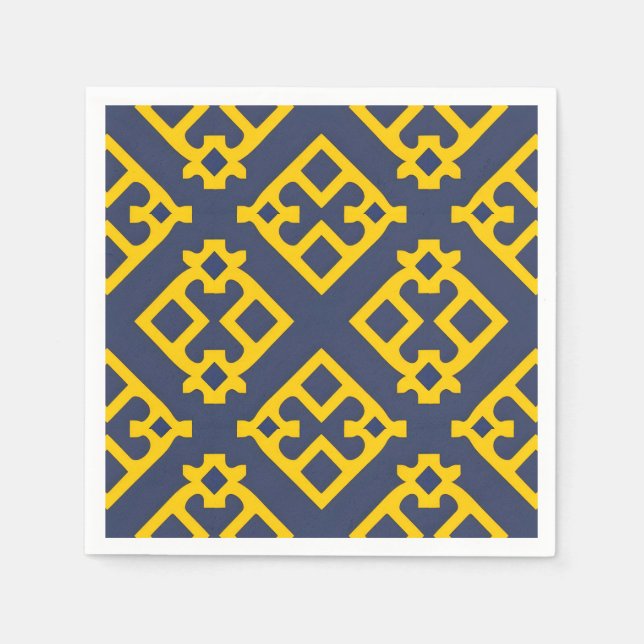 🎨 Abstract Geometric Modern Table Design Napkin (Front)