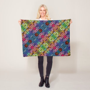 Abstract Geometric Mosaic Blanket