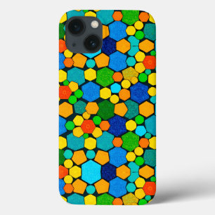 Abstract Geometric Mosaic Pattern iPhone 13 Case