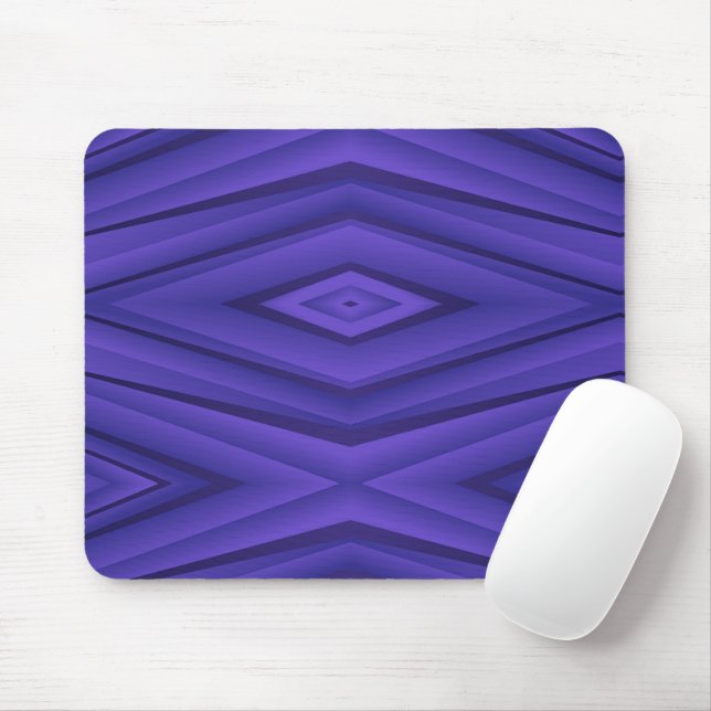 Abstract geometric mouse pad with a vivid purple  (With Mouse)