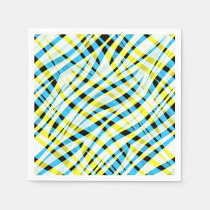 Abstract, geometric napkin