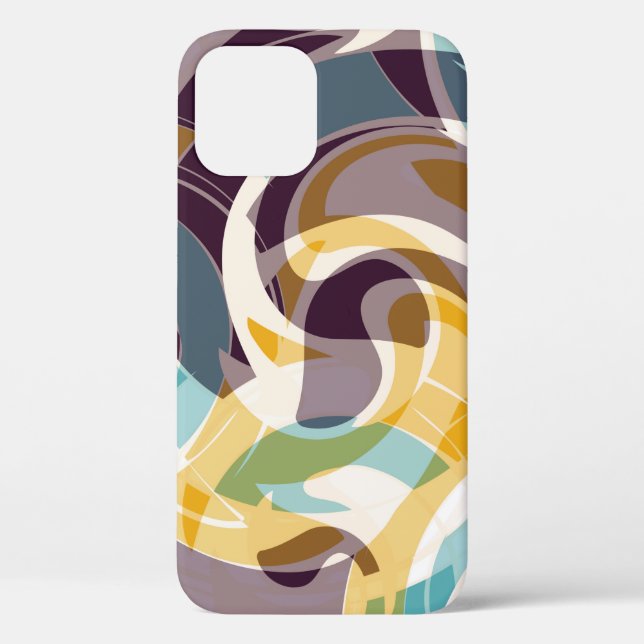 Abstract geometric objects graffiti grunge effecta Case-Mate iPhone case (Back)