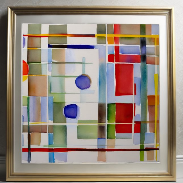 Abstract Geometric Painting 1:1 Poster (Creator Uploaded)