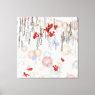 Abstract geometric painting canvas print