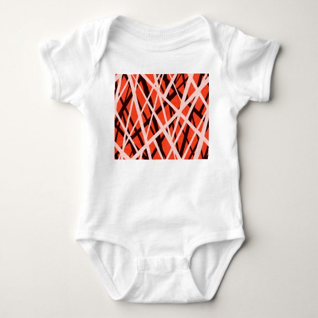Abstract Geometric Paper: High-Res Texture Baby Bodysuit (Front)