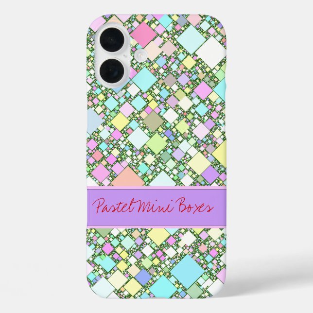 Abstract Geometric Pastel Background Personalized  Case-Mate iPhone Case (Back)