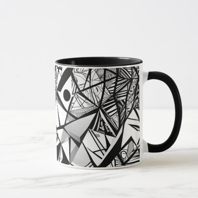 Abstract geometric pattern 24 - Coffee Mug (Right)