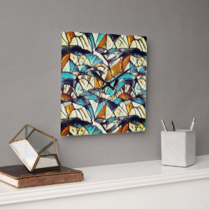 Abstract geometric pattern 40 - Wall Clock