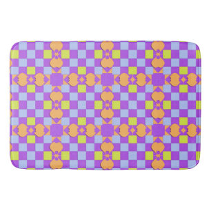 Abstract Geometric Pattern Bath Mat
