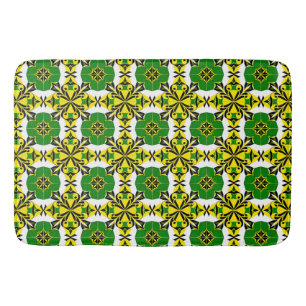 Abstract Geometric Pattern Bath Mat
