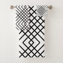 Abstract geometric pattern - black and white.