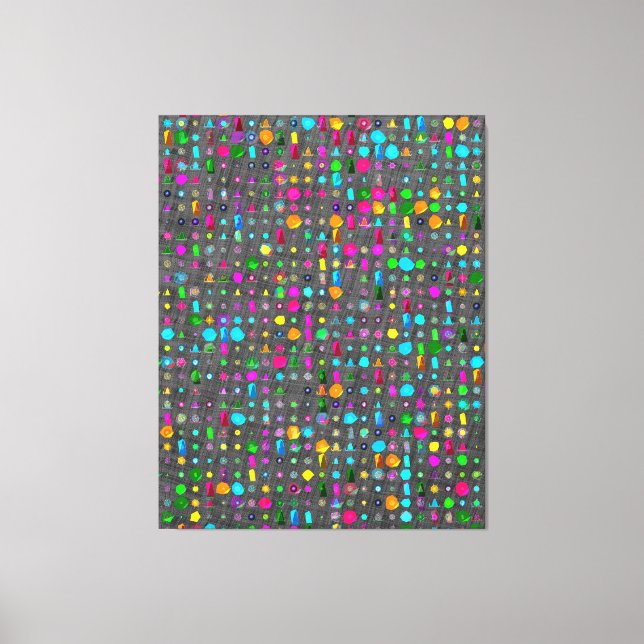 Abstract Geometric Pattern Canvas  Print (Front)