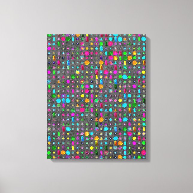 Abstract Geometric Pattern Canvas  Print (Front)