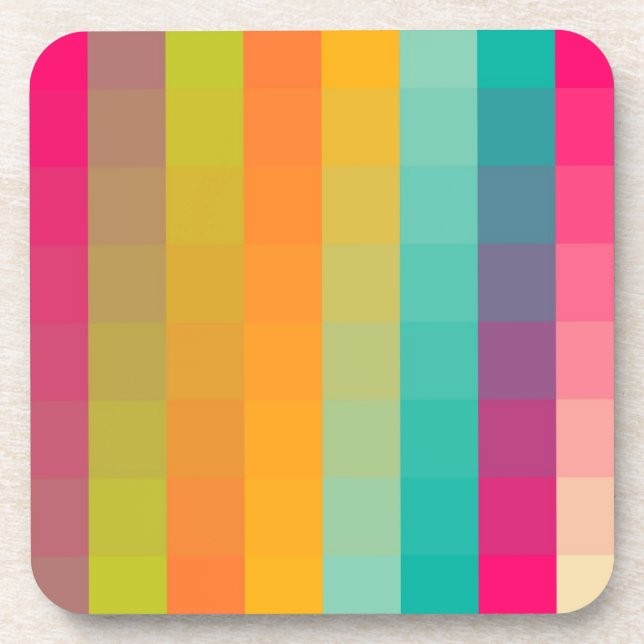 Abstract geometric pattern coaster (Front)