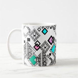 Abstract geometric pattern coffee mug