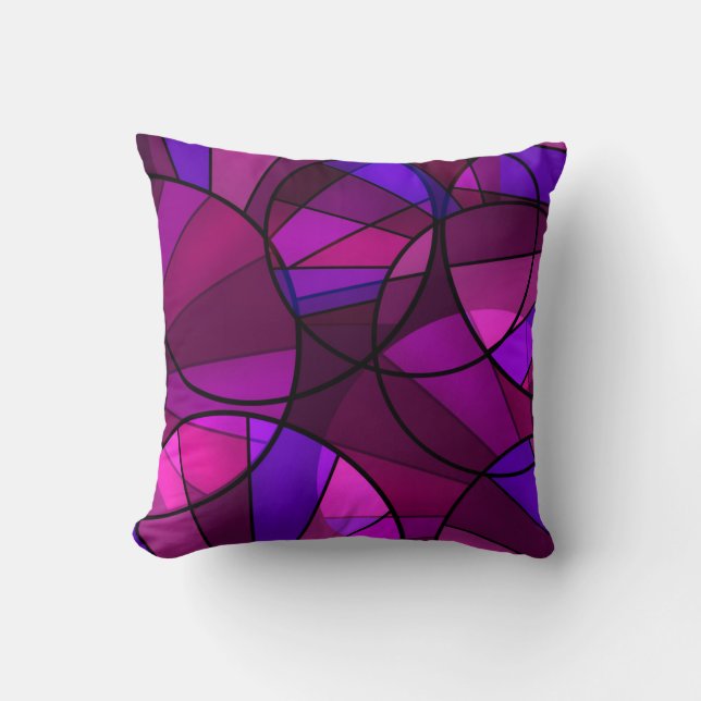 Abstract geometric pattern cushion (Front)