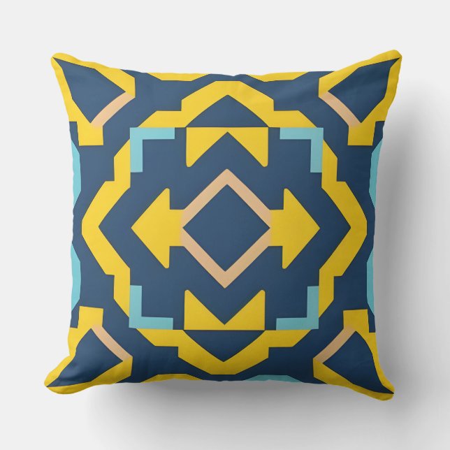 Abstract Geometric Pattern Cushion (Front)
