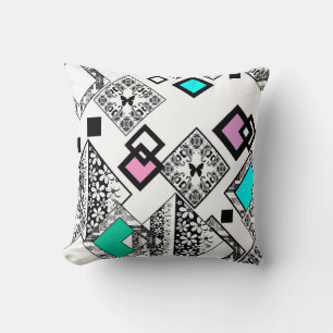 Abstract geometric pattern cushion