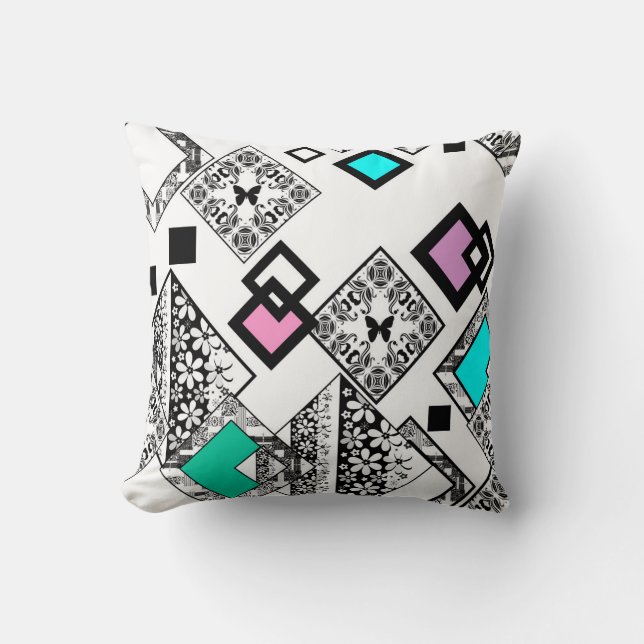 Abstract geometric pattern cushion (Front)