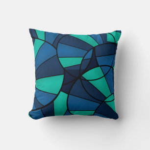 Abstract geometric pattern cushion