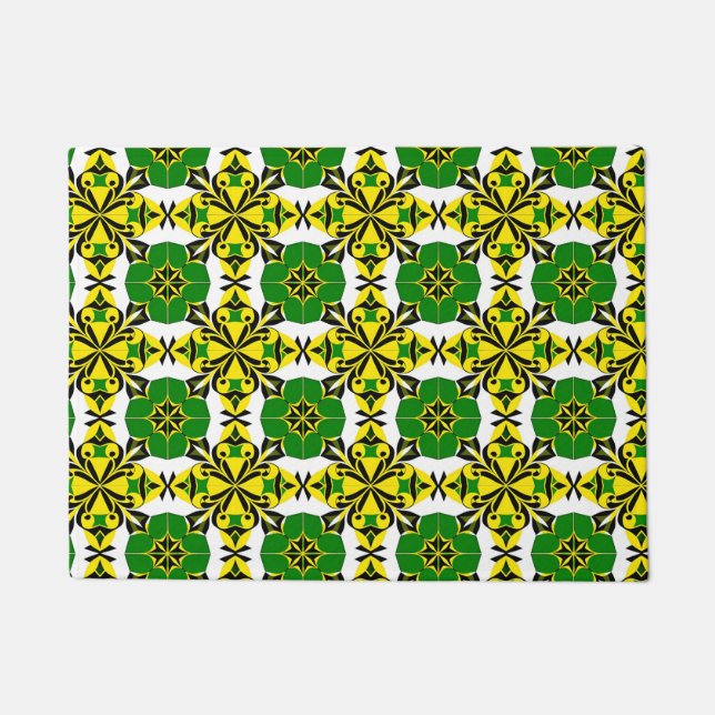 Abstract Geometric Pattern Doormat (Front)