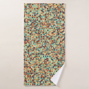 Abstract Geometric Pattern generative computationa Bath Towel
