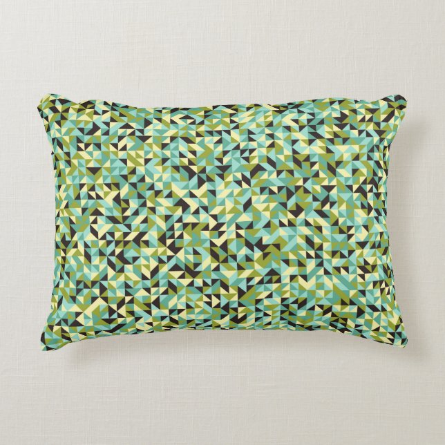 Abstract Geometric Pattern generative computationa Decorative Cushion (Front)
