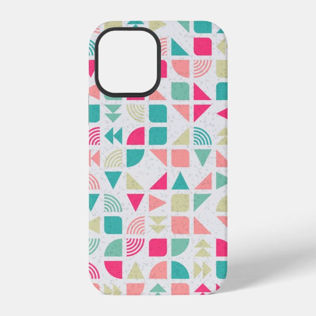 Abstract Geometric Pattern generative computationa iPhone Case (Back)