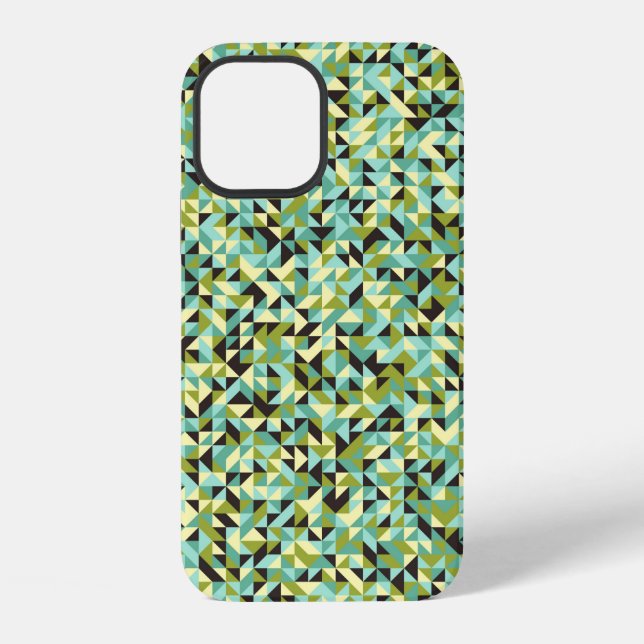 Abstract Geometric Pattern generative computationa iPhone Case (Back)