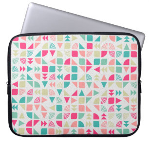 Abstract Geometric Pattern generative computationa Laptop Sleeve