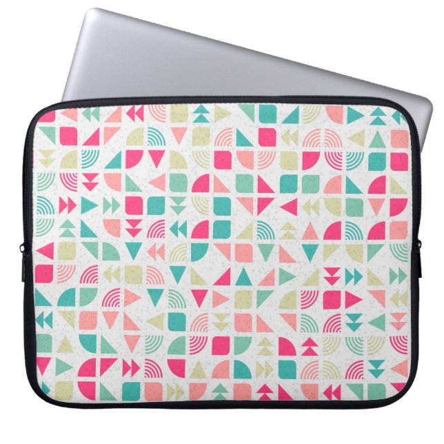 Abstract Geometric Pattern generative computationa Laptop Sleeve (Front)