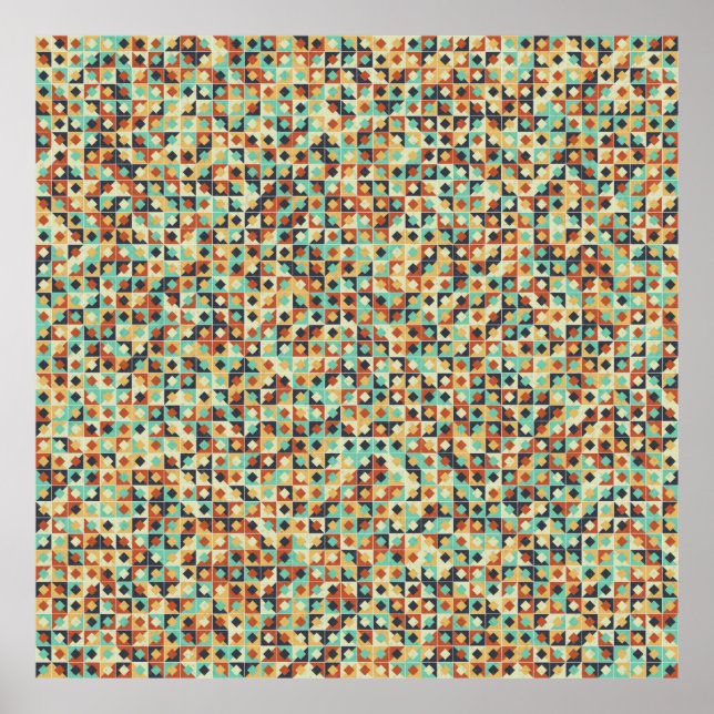 Abstract Geometric Pattern generative computationa Poster (Front)