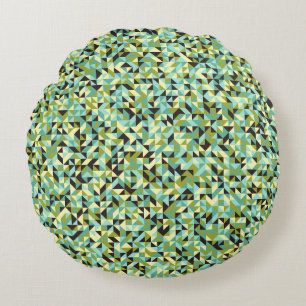 Abstract Geometric Pattern generative computationa Round Cushion