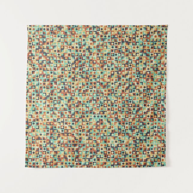 Abstract Geometric Pattern generative computationa Tapestry (Front)