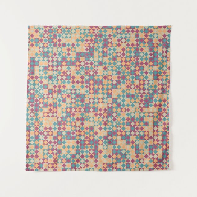 Abstract Geometric Pattern generative computationa Tapestry (Front)