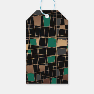 Abstract geometric pattern gift tags
