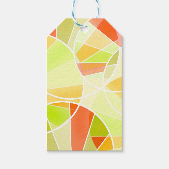 Abstract geometric pattern gift tags (Front)