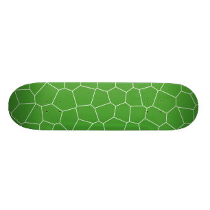 Abstract geometric pattern - green and white. skateboard