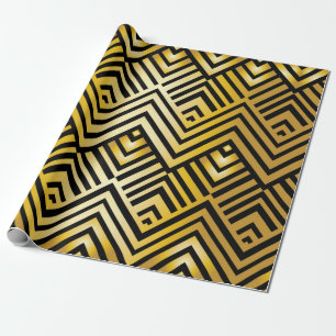 Abstract geometric pattern in art-deco style, vint wrapping paper