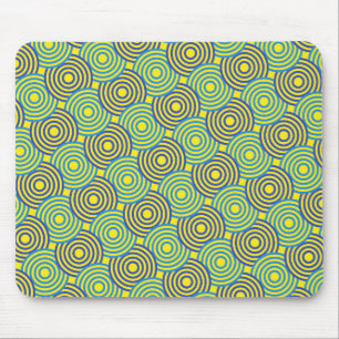 Abstract geometric pattern in art nouveau style  mouse mat