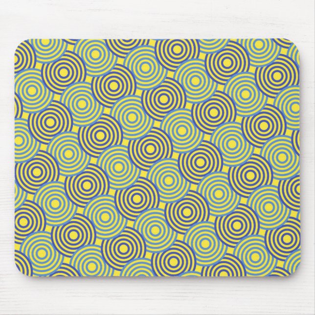 Abstract geometric pattern in art nouveau style  mouse mat (Front)