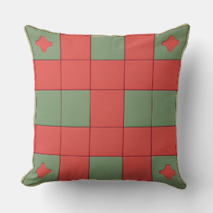 Abstract Geometric Pattern in Bold Colours Cushion