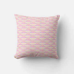 Abstract Geometric Pattern in Pink Shades Cushion