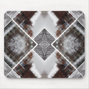 Abstract Geometric Pattern in Winter Mouse Mat