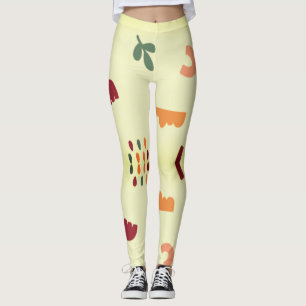 abstract geometric pattern leggings