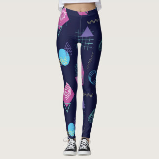 Abstract geometric pattern, line shapes. leggings